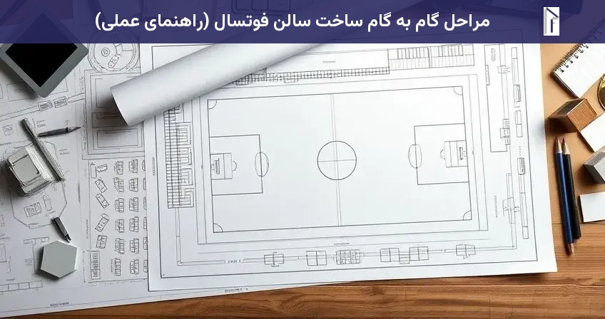 مراحل گام به گام ساخت سالن فوتسال (راهنمای عملی)